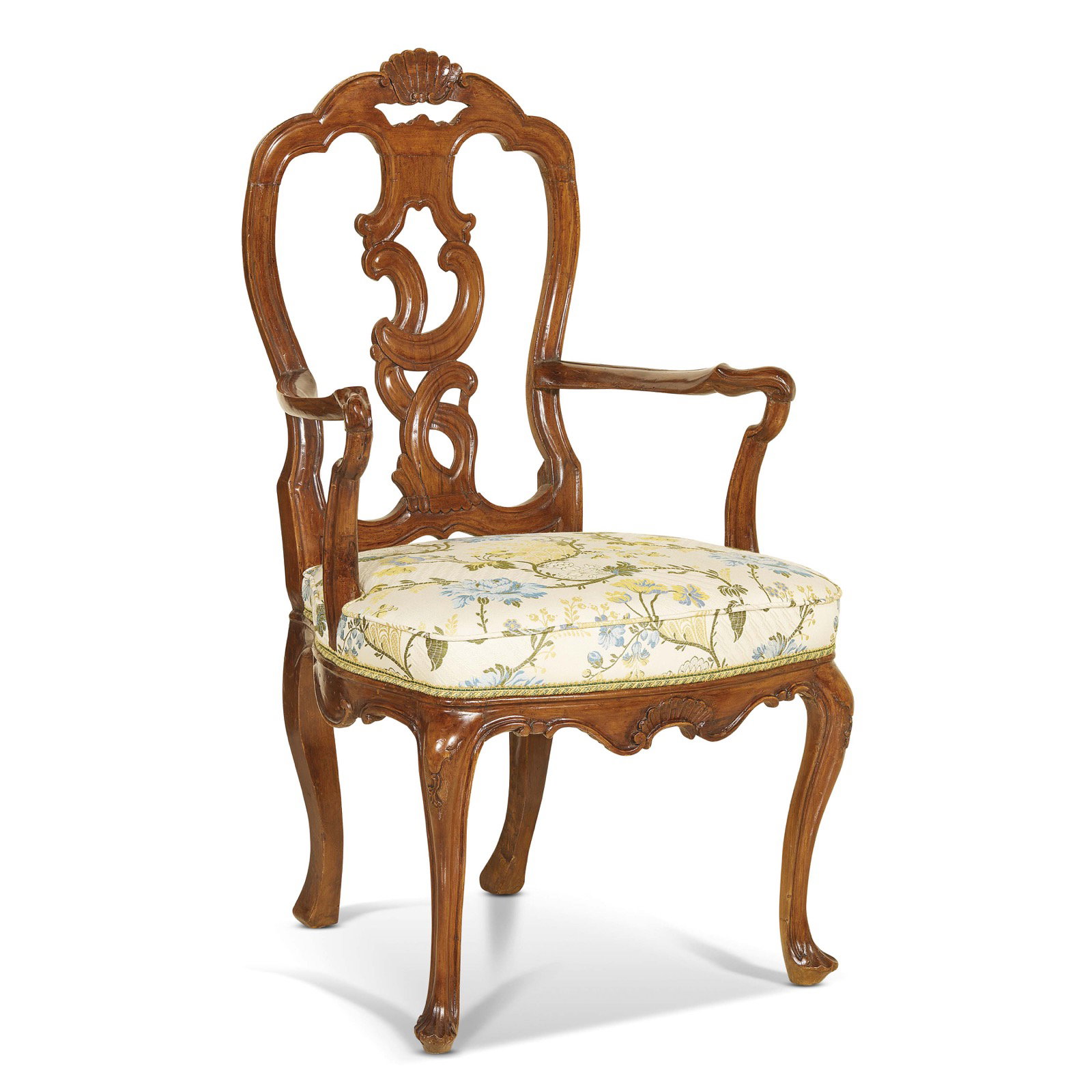Fauteuil à dossier « ajouré »